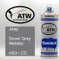 Preview: Jeep, Dover Gray Metallic, HS3 / CC: 400ml Sprühdose, von ATW Autoteile West.